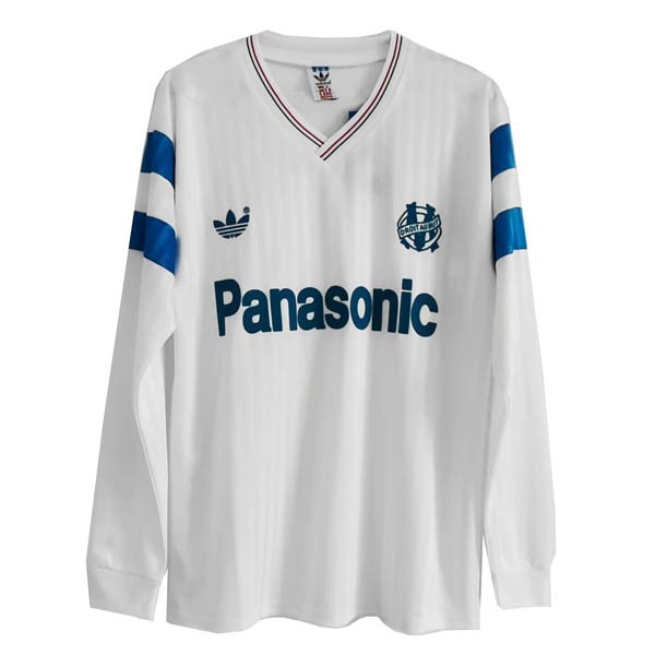 Tailandia Camiseta Marsella ML 1st Retro 1990 Blanco